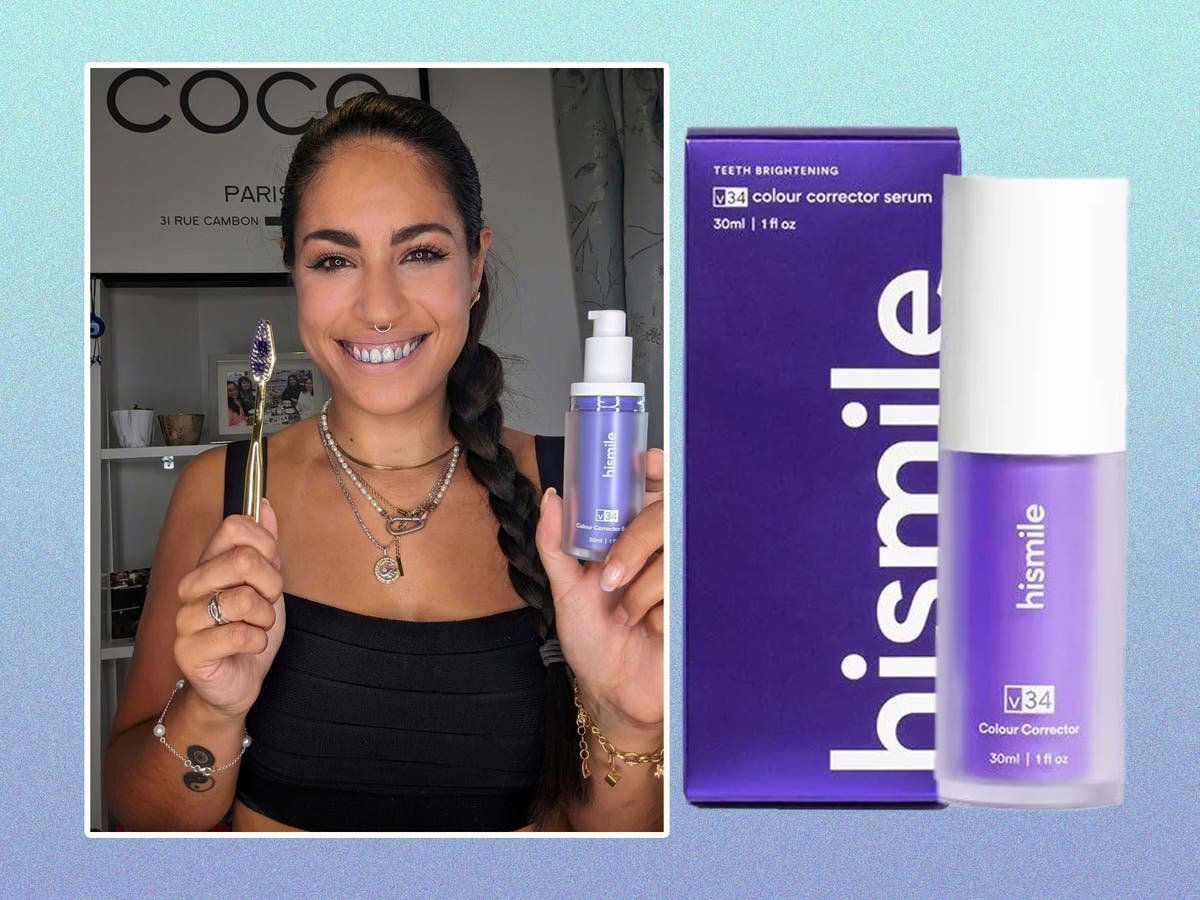 Hismile V34 colour corrector review Does the purple toothepaste work